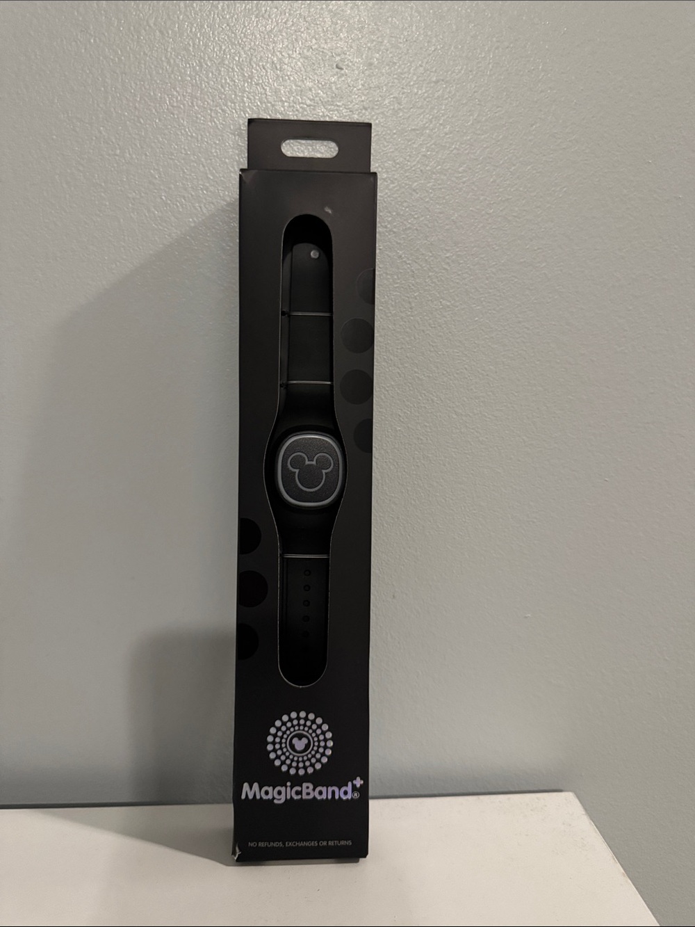 Disney Black MagicBand Wristband with Mickey Icon